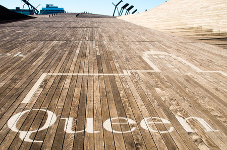 Osanbashi Pier,yokohama,kanagawa,tourism of japanの写真素材