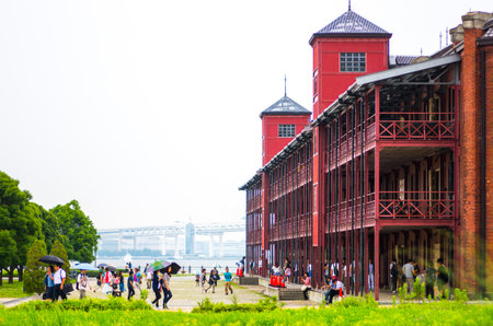 Yokohama red brickhouse christmas,kanagawa,japanのeditorial素材