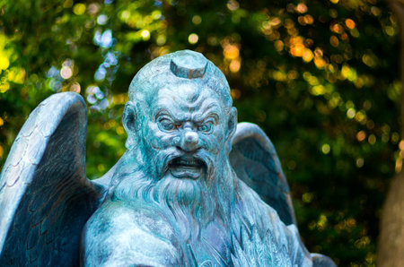 Braggart at Takao mountain,tokyo,japanの写真素材