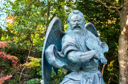 Braggart at Takao mountain,tokyo,japanの写真素材