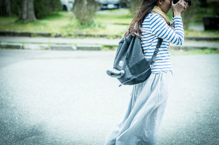 duck luc girlの写真素材