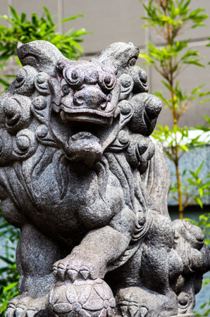 japanese guardian dogs,japanの写真素材