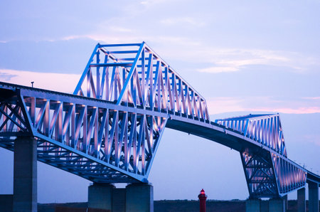 Tokyo gate bridge,tokyo,japanのeditorial素材