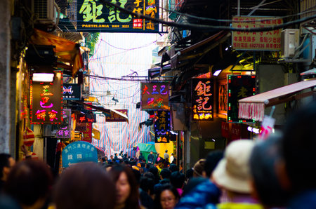 macau town scene,chinaのeditorial素材