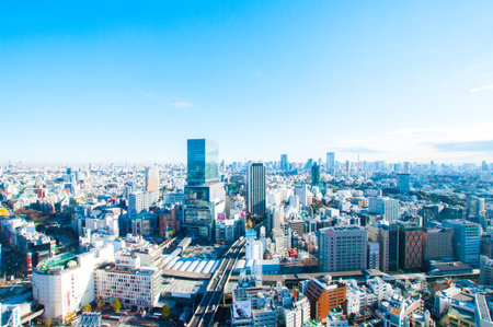 tokyo shibuya skyview,japanのeditorial素材