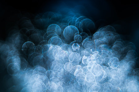 smoke tree,Pentacon lens Bubble bokehの写真素材