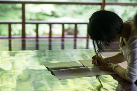 Rurikou-in Temple,kyoto,tourism of japanのeditorial素材