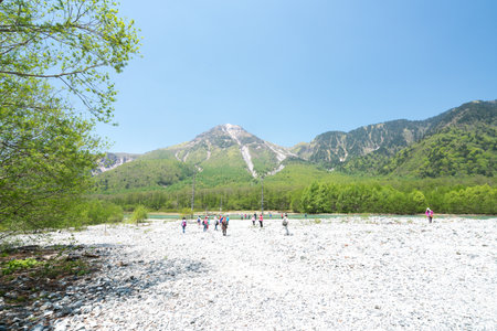 Taisho-ike pond at Kamikochi,nagano,japanのeditorial素材