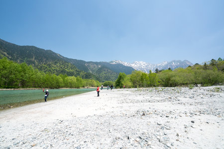 Taisho-ike pond at Kamikochi,nagano,japanのeditorial素材