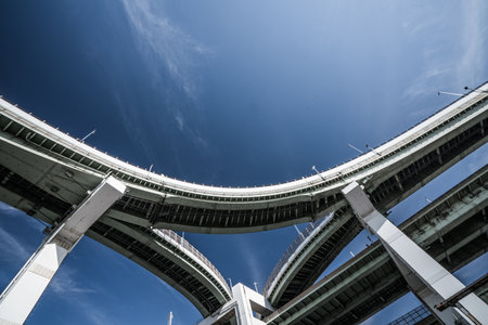 Hokkou junction,Osaka,Japanのeditorial素材