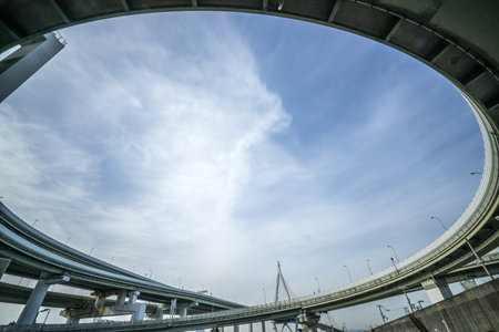 Tenpozan junction,osaka,japanのeditorial素材