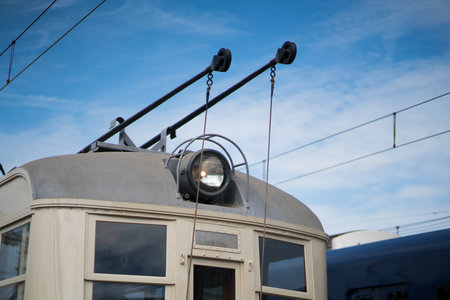 old train model BIWAKO,Keihan railway,japanのeditorial素材