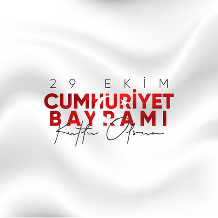 Happy 29 October Republic Day. October 29 Turkey Republic Day.のイラスト素材