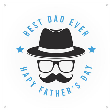 Happy Fathers Day Concept Eps10 Vector Illustration.のイラスト素材