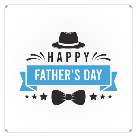 Happy Fathers Day Concept Eps10 Vector Illustration.のイラスト素材