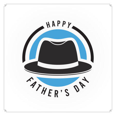 Happy Fathers Day Concept Eps10 Vector Illustration.のイラスト素材