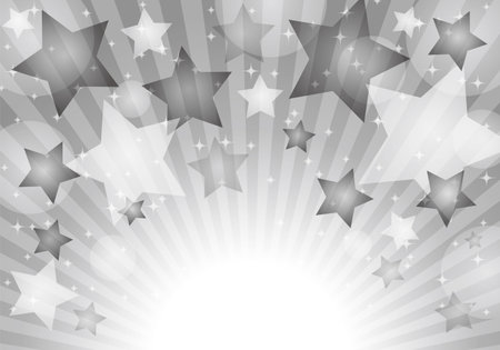 black star pattern background material glitterのイラスト素材