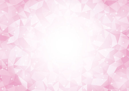 Background Geometric Pink Flowerのイラスト素材