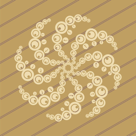 ufo crop circles design in wheat/corn fieldsのイラスト素材
