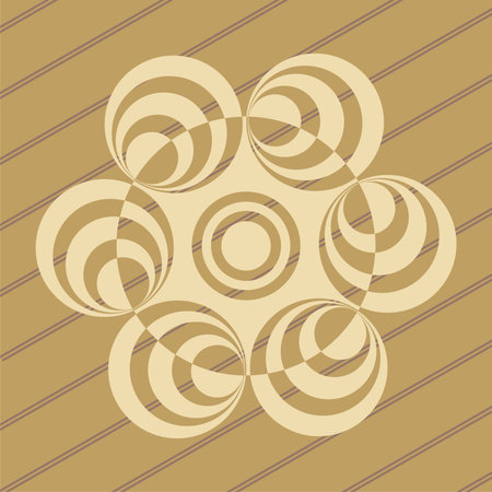 ufo crop circles design in wheat/corn fieldsのイラスト素材