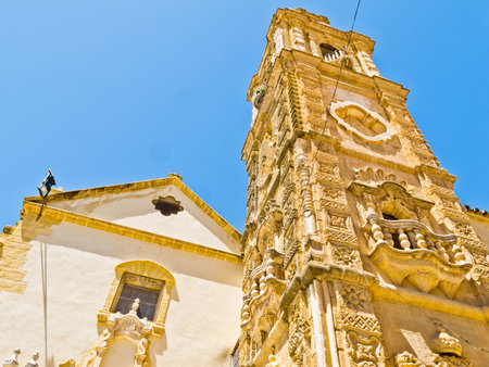 Church and tower of the Merced, Osuna, Sevilleの写真素材
