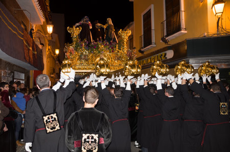  a pulse, the throne of Saint Transfer Malaga Holy Weekのeditorial素材