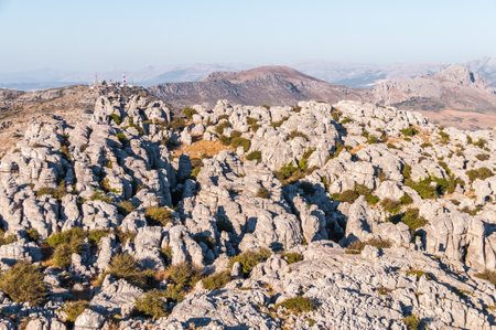 Karst landscape, Torcal Antequeraの写真素材