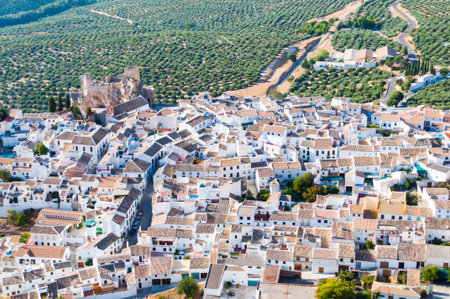 Overview Zuheros, Cordoba, Andalusiaの写真素材