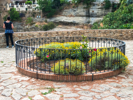 Gazebo garden complex in the Tagusの写真素材