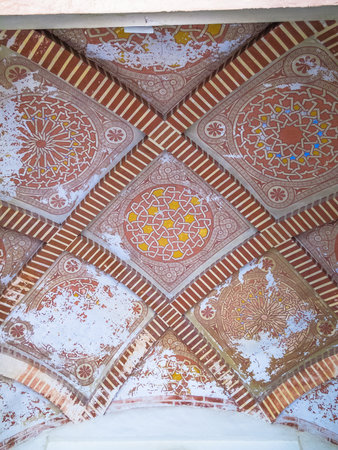 Ceiling decoration, Alcazaba Malagaのeditorial素材