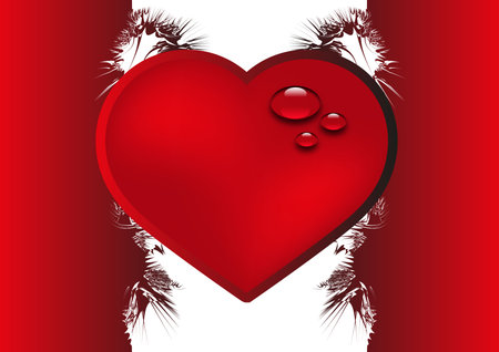 Valentine background with heartのイラスト素材