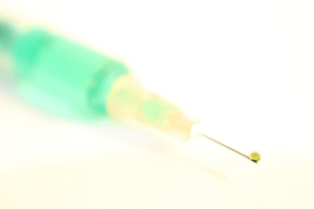 The drop of poison on top of needleの写真素材