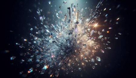 3d rendering of abstract concept in space.