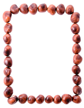 Chestnuts frameの写真素材