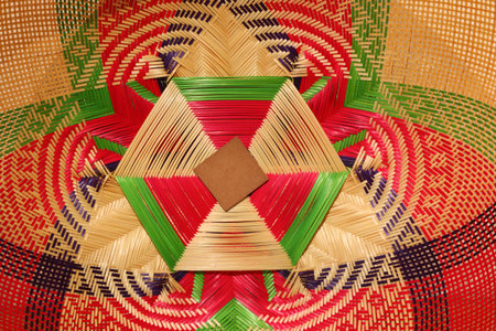 Bamboo hand make products in Thailandの写真素材