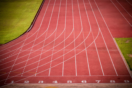 Running trackの写真素材