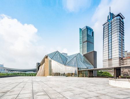 Library in Shenzhen citizen Centerのeditorial素材
