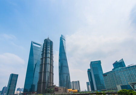 Shanghai cityscapeのeditorial素材