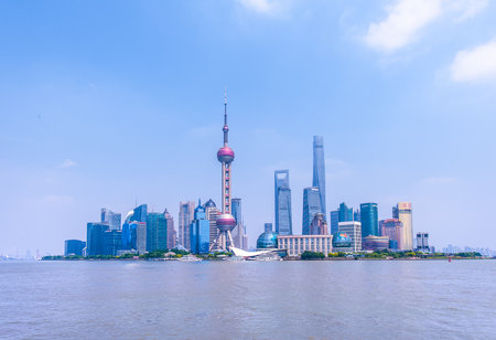Shanghai Lujiazui cityscape のeditorial素材