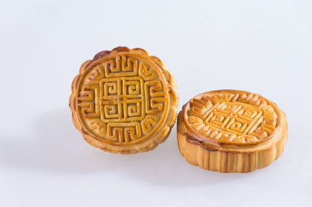 Mid-Autumn Festival moon cakeの写真素材