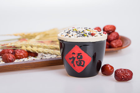 grains and red dateの写真素材
