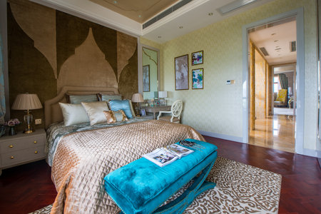 Bedroom interiorのeditorial素材