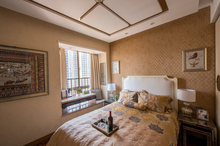 Bedroom interiorのeditorial素材