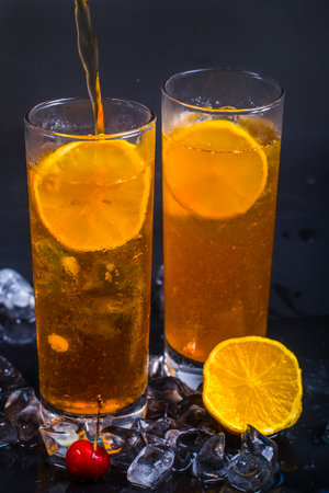 Ice Black Teaの写真素材