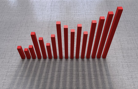 Economic chartの写真素材