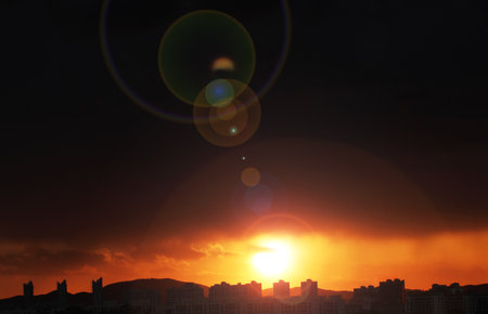 sunsetの写真素材