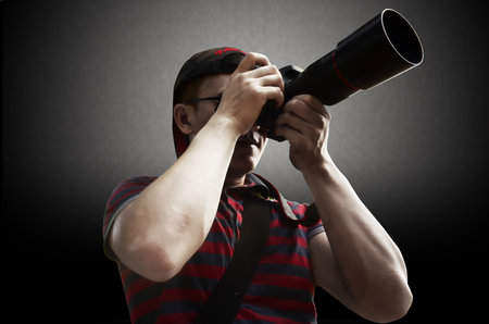 Photographer photoshooting