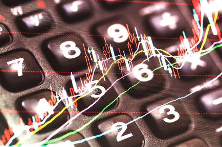 Financial and stock market related contentの写真素材