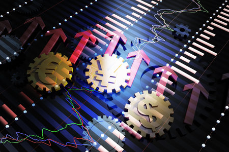 Gear and arrowの写真素材