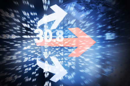 Financial global finance, Global trade, the success of the arrowの写真素材